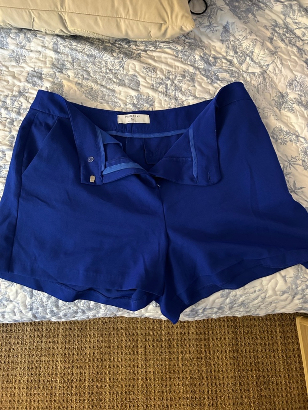 Primark Cobalt Blue Women's Tailored Bermuda Shorts